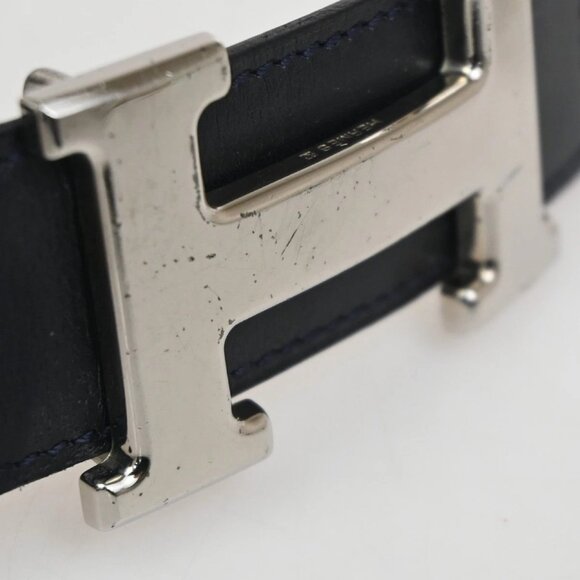 HERMES H Logo Constance Reversible Buckle Belt Leather main image 8